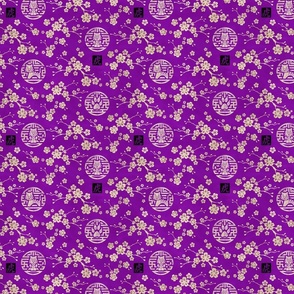 Chinese year of the tiger purple small