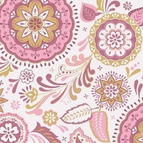 Bohemian pattern- pink-nanditasingh