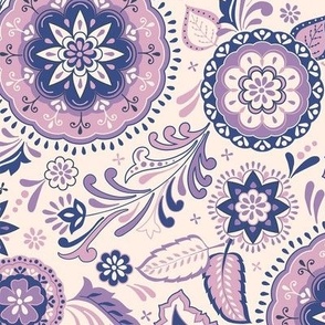 Bohemian pattern- purple-nanditasingh