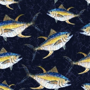 Deep Sea Fish Fabric, Wallpaper and Home Decor