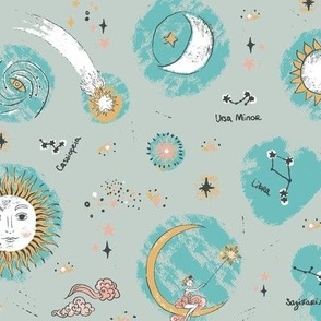 Celestial - Sun Moon Fairies and Constellations