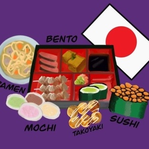 Japanese Foods Purple Large