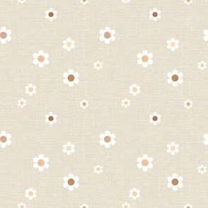 Tossed Daisies Neutral Small_Iveta Abolina