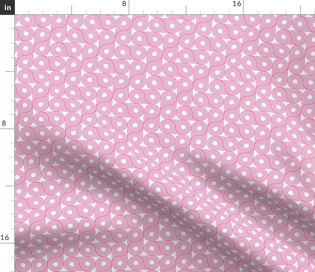Preppy Pink Yarn Geometric. small scale