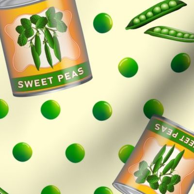 Vintage Sweet Peas Cans