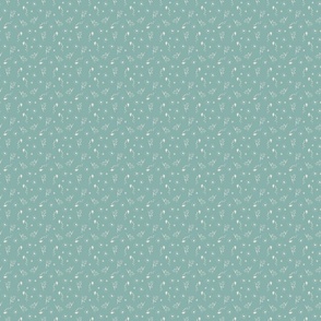 Cream Flowers on Teal_SMALL