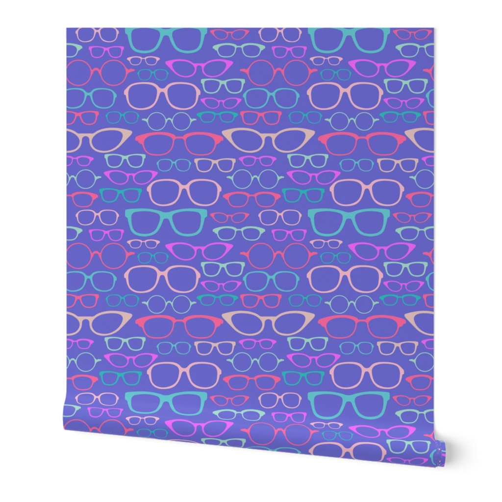 Glasses - Pink, Teal + Purple - Large Scale