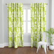 Meadow Green Floral Graphic White