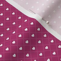 Heart Checks | Bubble Gum (Petal Signature Cotton Solid Coordinate)
