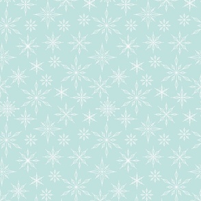 snowflake diamonds on sea mist blue 2