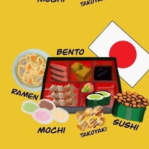 Japanese Foods Yellow Medium
