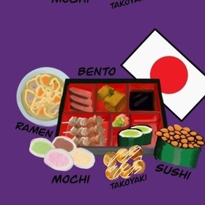 Japanese Foods Purple Medium