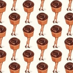 Chocolate Cupcake Pin-Up