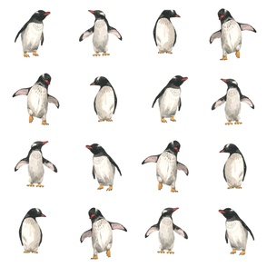 Large - Penguin Buddies in Rows