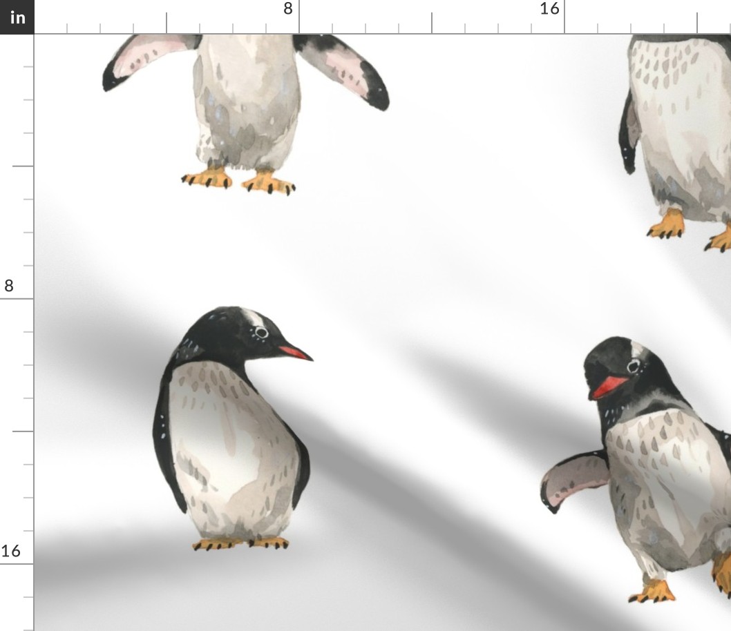 Large - Penguin Buddies in Rows