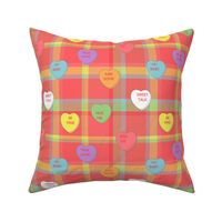 Kitsch Valentine - Plaid with Conversation Hearts