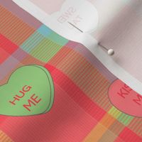 Kitsch Valentine - Plaid with Conversation Hearts