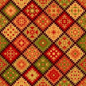 carpet_03different shapes_yellow green red