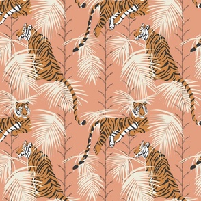 Natisha tiger jungle - pink clay caramel