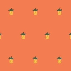 little pineapples - orange