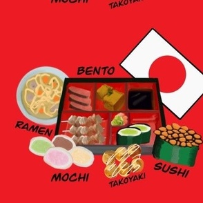 Japanese Foods Red Medium