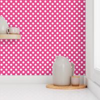 Polka Dots in Pink & White Large