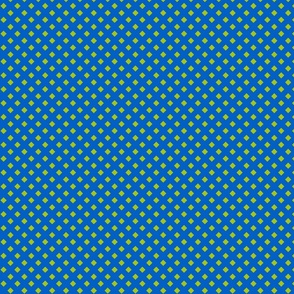 Polka Dots in Blue & Lime Small