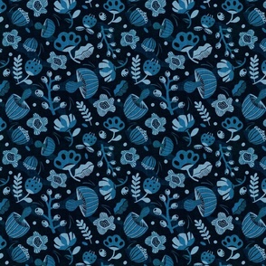 Mushroom Forest Blue