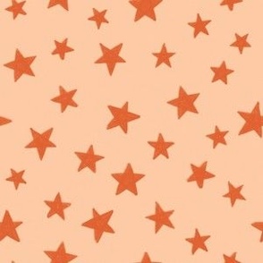 Stars In Peach 6x6