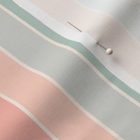 Boho Stripes 6x6 Vertical Stripes Striped Pink, Peachy And Baby Blue