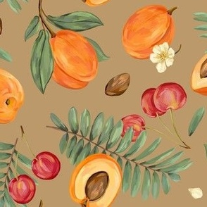 Apricots and cherries
