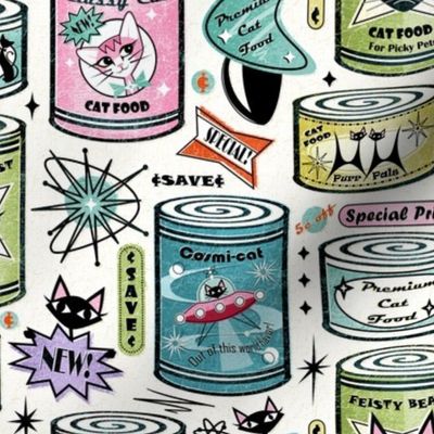 Vintage Cat Food Cans