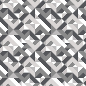 Woven Triangles cool gray