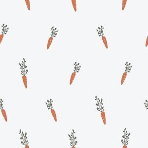 Easter carrots on cream