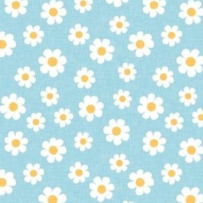 daisy - blue - spring flowers - LAD22
