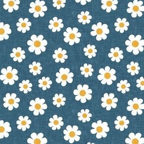 daisy - dark blue - spring flowers - LAD22