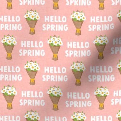 Hello Spring - Flower bouquet daisy - pink - LAD22