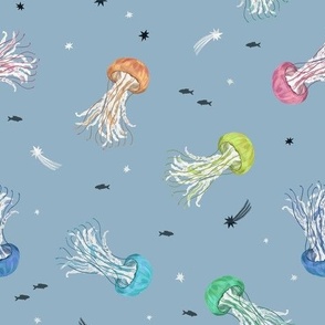 Сolorful jellyfishs