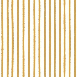 Small scale // Vertical thin stripes coordinate // white and rob roy yellow