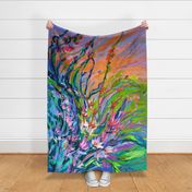 Radiance Oversize Floral Abstract Curtain
