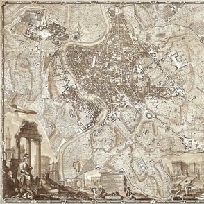 OLD WORLD CITY OF ROME MAP