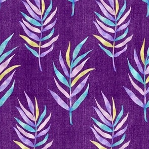 Textured Colored Leaves V1 in Purple