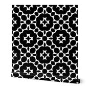 Black and White Medallion Grid