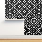 Black and White Medallion Grid