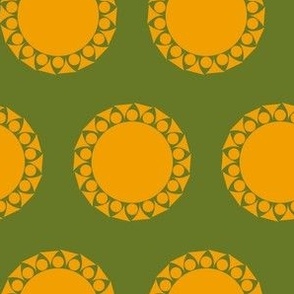 Sun / Sunflower / Dark green