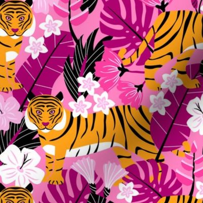 Tropical Tigers (Pink & Orange)