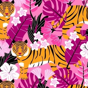 Tropical Tigers (Pink & Orange)