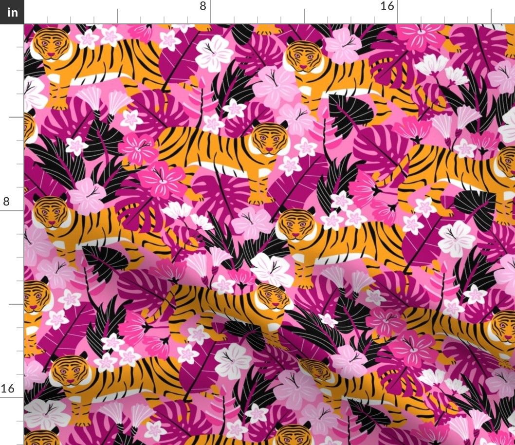 Tropical Tigers (Pink & Orange)