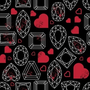 gems and hearts | Kitsch Valentine Collection 