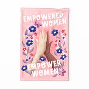 Empowered women empower women inspirational wall hanging, tea towel